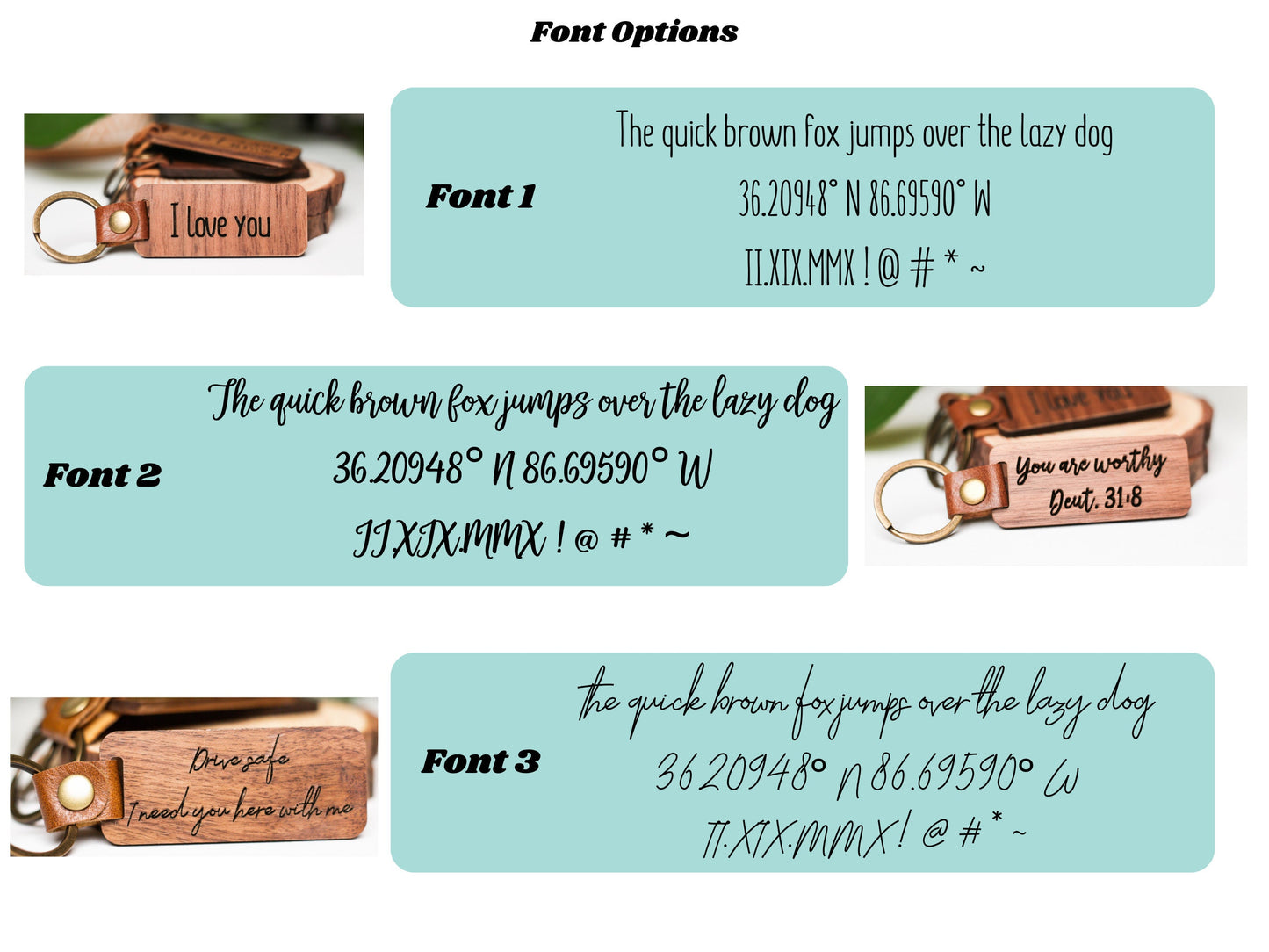 Custom Engraved Keychain | Personalized Wood Keychain | Keyring Gift | Drive Safe Keychain | Laser Engraved Gift | Anniversary Keychain