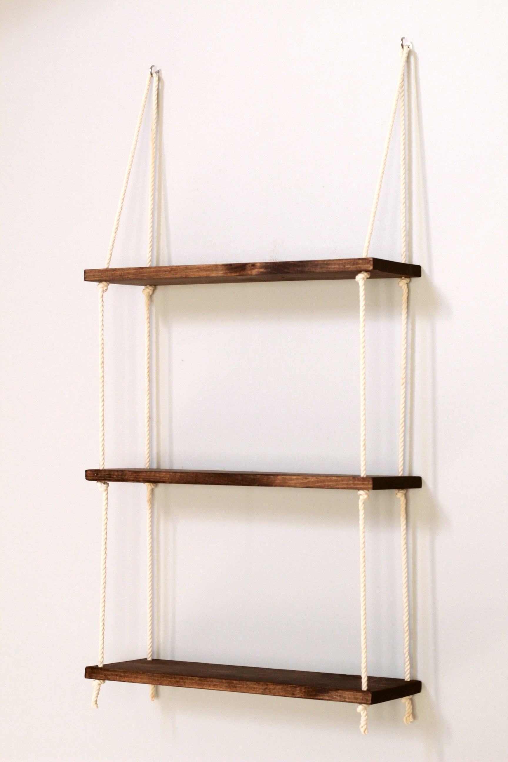 Window Plant Shelf | Hanging Window Shelf {3 tiered} | Window Floating Shelves | Tiered Wall Shelf | Hanging Planter | Hanging Rope Shelves