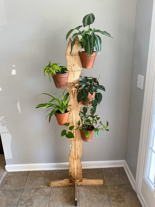 Indoor Plant Stand | Plant Pot Holder | Vertical Planter | Houseplant display | Terracotta Plant Hanger | Clay Pot Holder | Plant Tree
