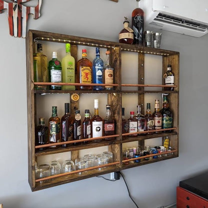 Rustic Liquor Shelf