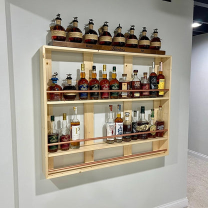 Rustic Liquor Shelf