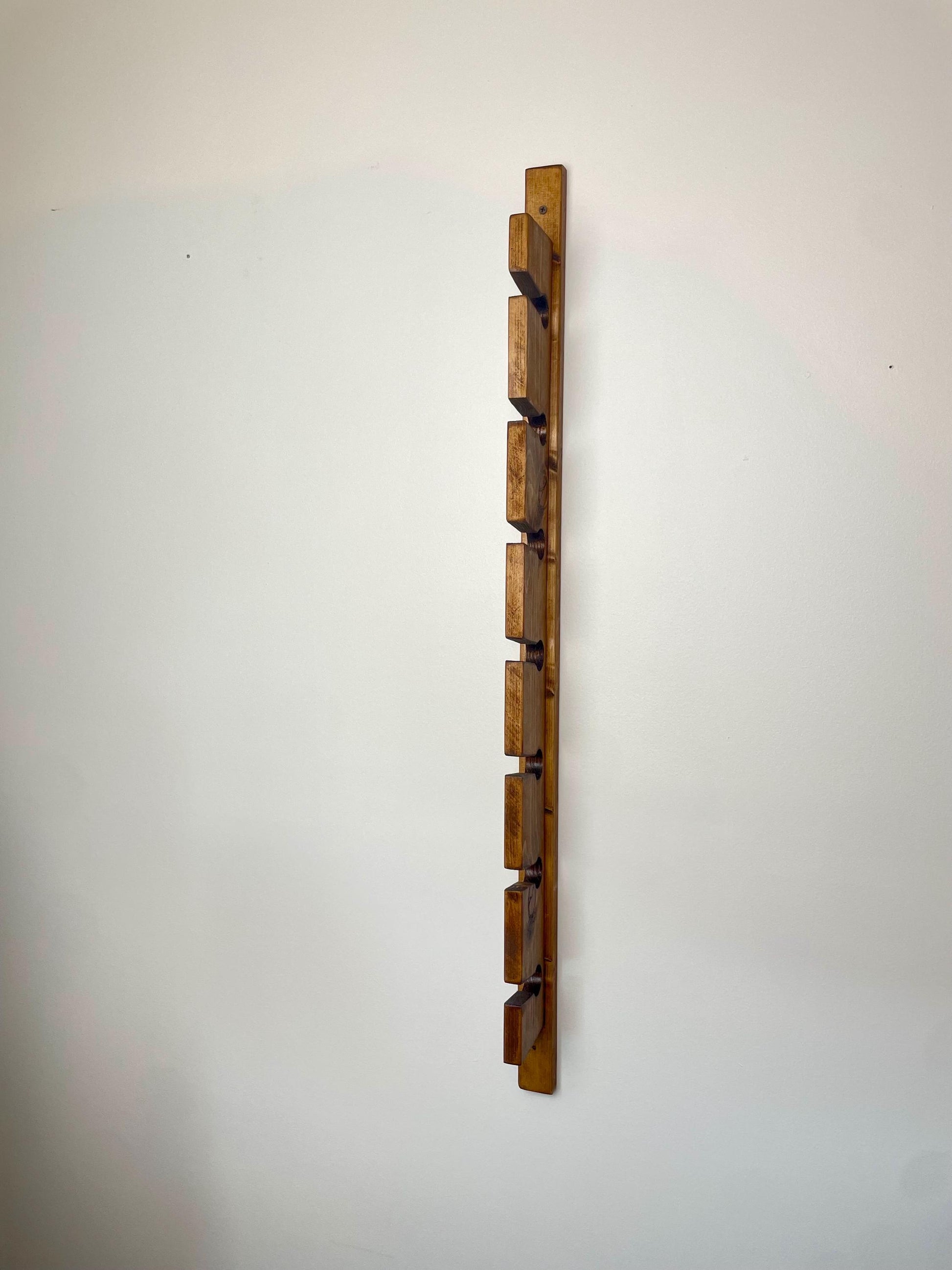 Custom Wood Hat Rack | Hat Display Shelf | Handmade Hat Hanging Rack | Vertical Hat Storage