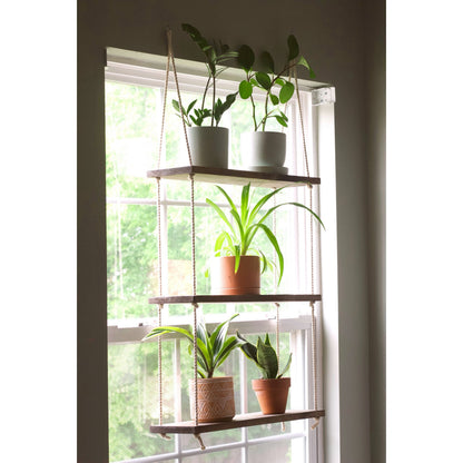 indoor window plant table Window Plant Shelf 3 Tiers – JDM Wood Creations
