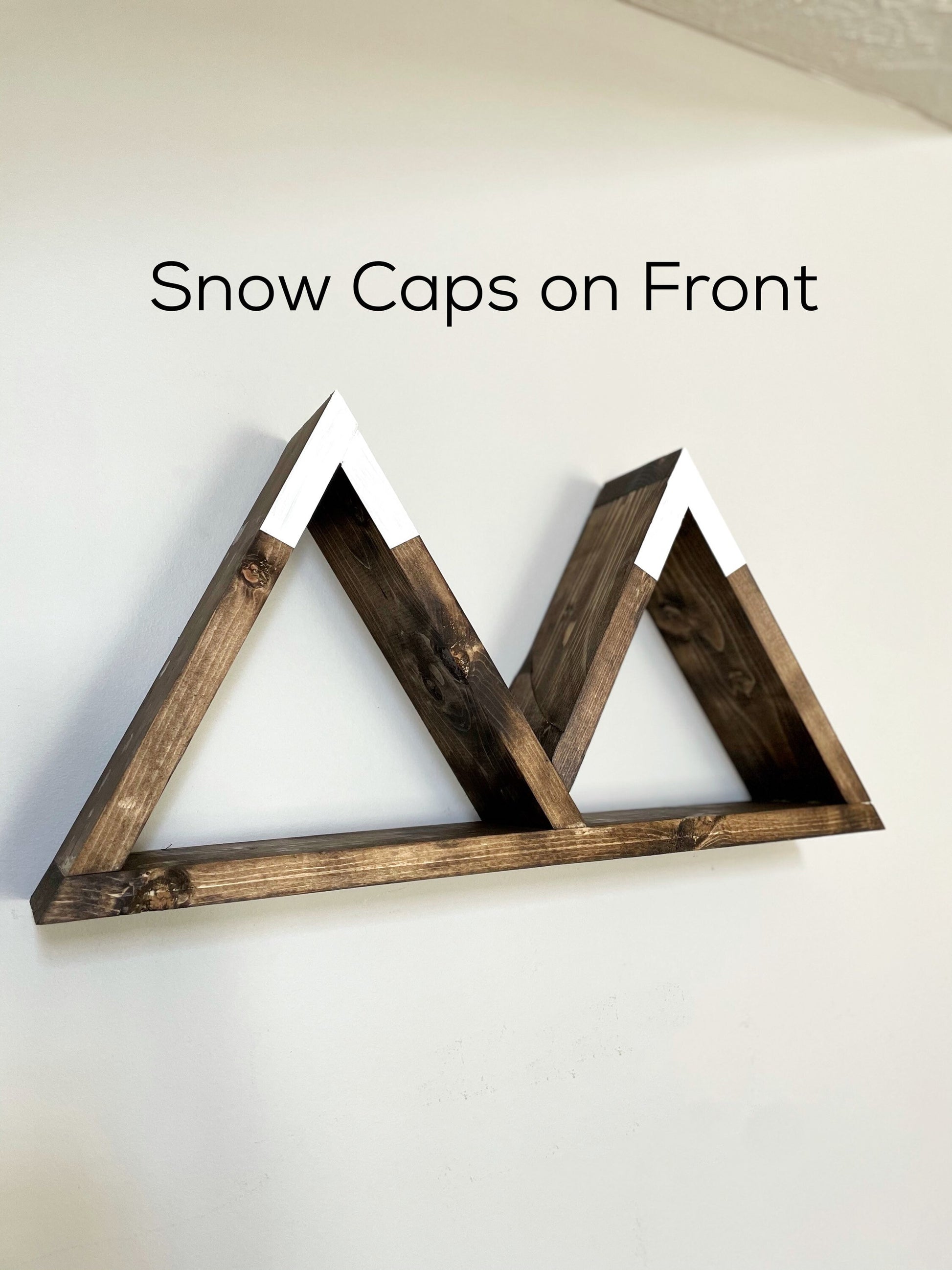 Mountain Shelf | Geometric Shelves | Wood Wall Shelf | 20"x10" | Wall Hangings| Triangle Shelves | Nature Décor | Mountain Home Décor