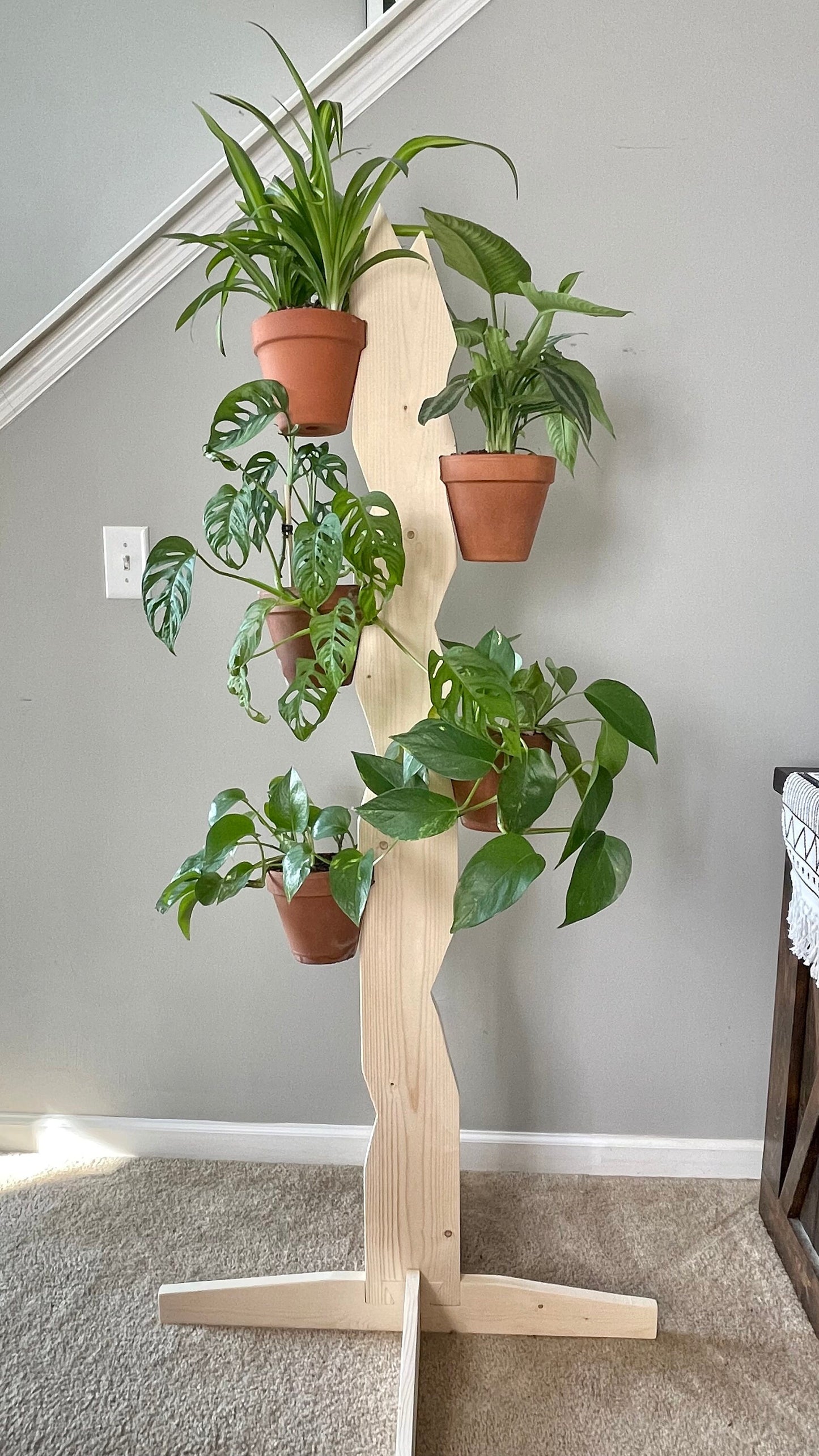 Indoor Plant Stand | Plant Pot Holder | Vertical Planter | Houseplant display | Terracotta Plant Hanger | Clay Pot Holder | Plant Tree