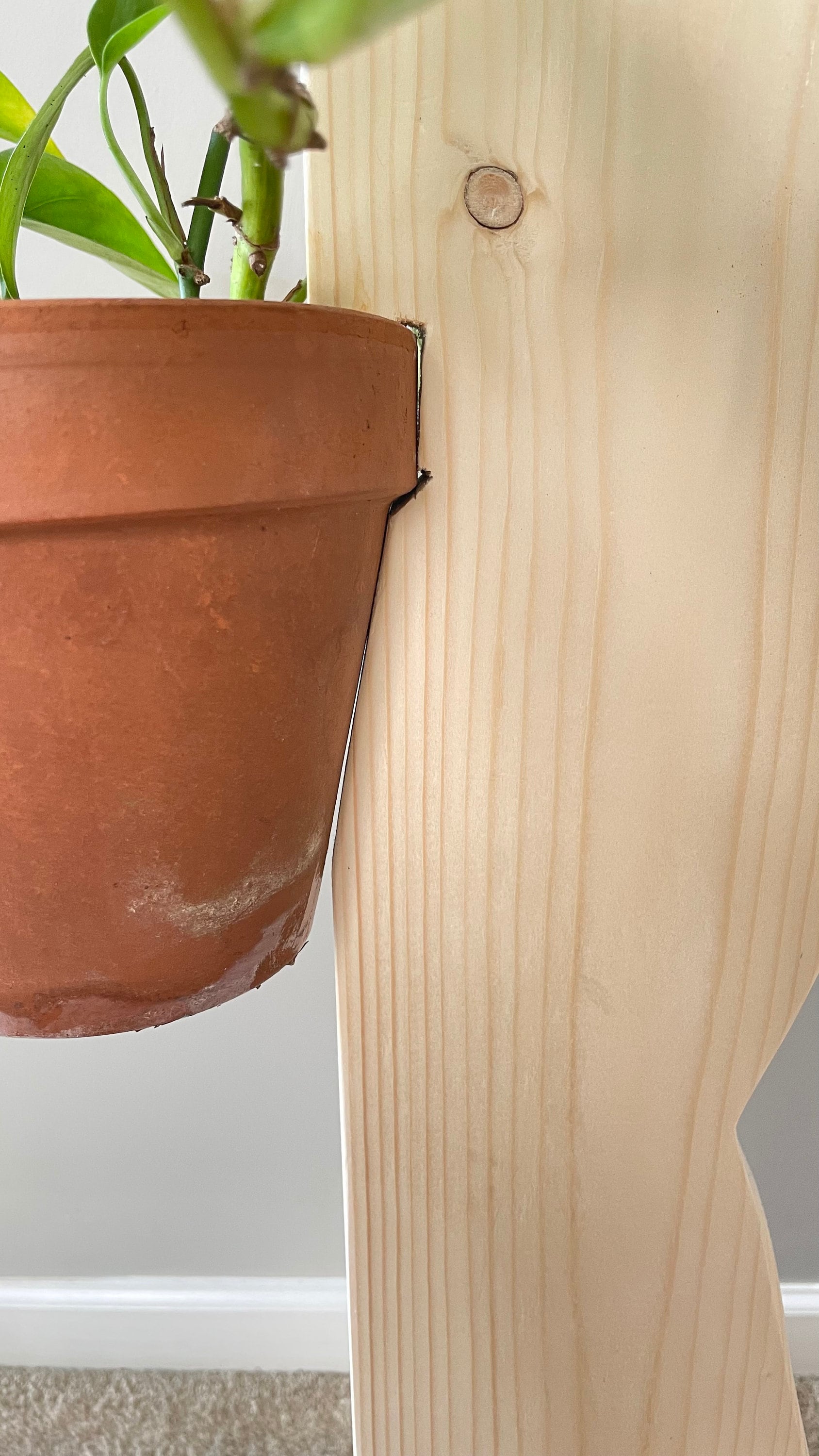 wooden plant pot stand indoor Indoor Vertical Plant Stand